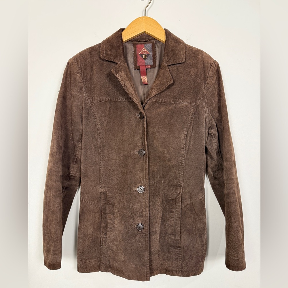 Vintage G-III Women’s Suede Leather Jacket size Small